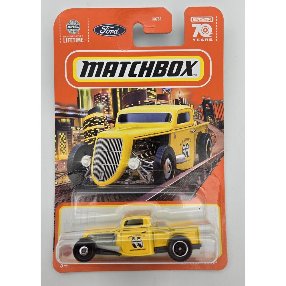 Matchbox 1935 Ford Pickup Yellow 70 Years Series 47/100 Die-Cast Truck‎ New